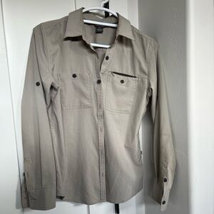 Outdoor Research Tan Button Down Shirt Lightweight Utility